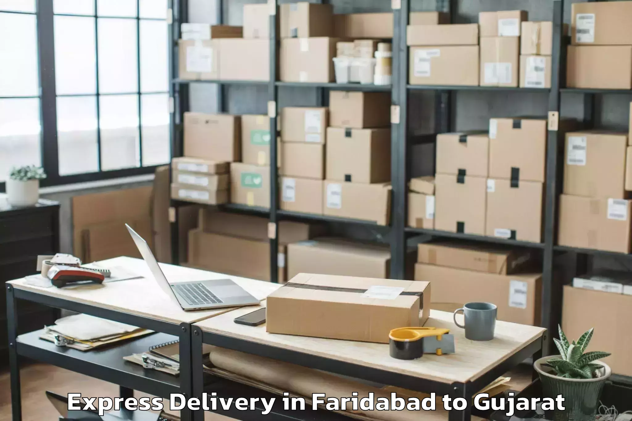 Leading Faridabad to Kandla Airport Ixy Express Delivery Provider